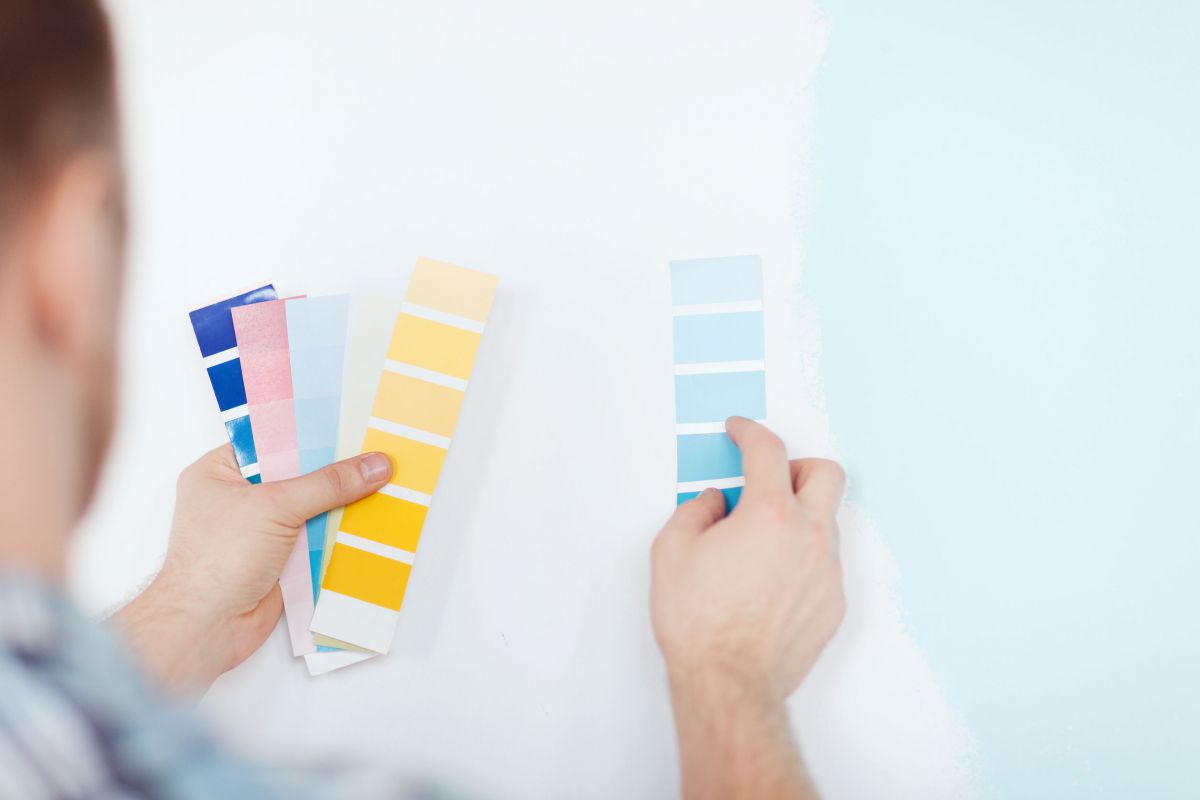 Farbstreifen fuer Wandfarben